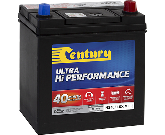 Century Ultra Hi Performance Car Battery NS40ZLSX MF