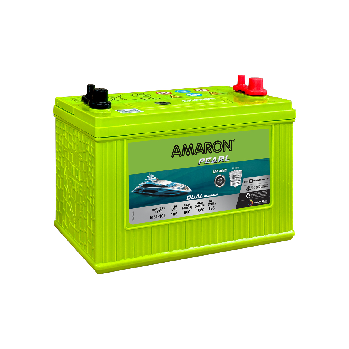 Amaron Dual Purpose Marine Battery M31-100R