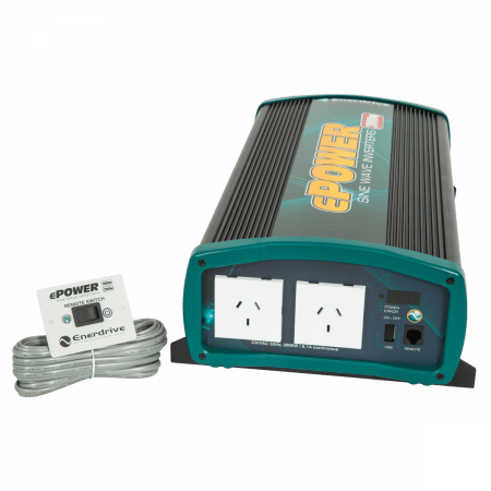 Enerdrive ePOWER True Sine Wave Inverter 12V 2000W with Remote EN1120S