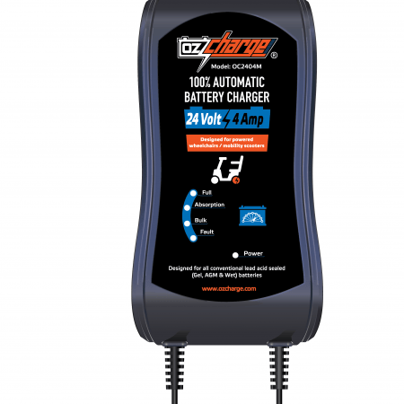 Ozcharge Mobility Battery Charger 24V 4A OC-2404M