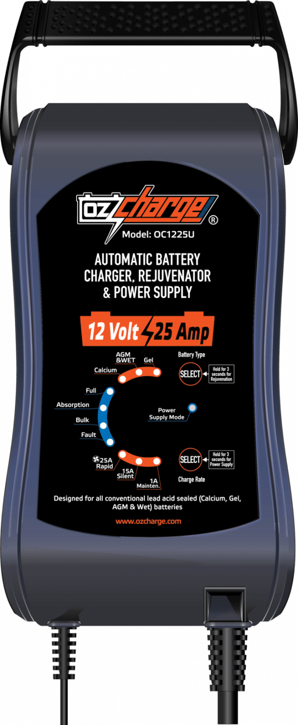 Ozcharge Battery Charger 12V 25A OC-1225U - Image 2