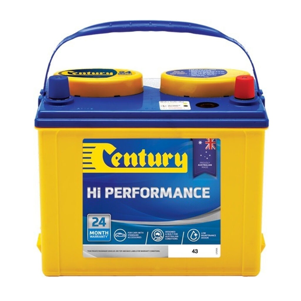 Century Hi Performance Car Battery 43 MF Battery Central Brisbane