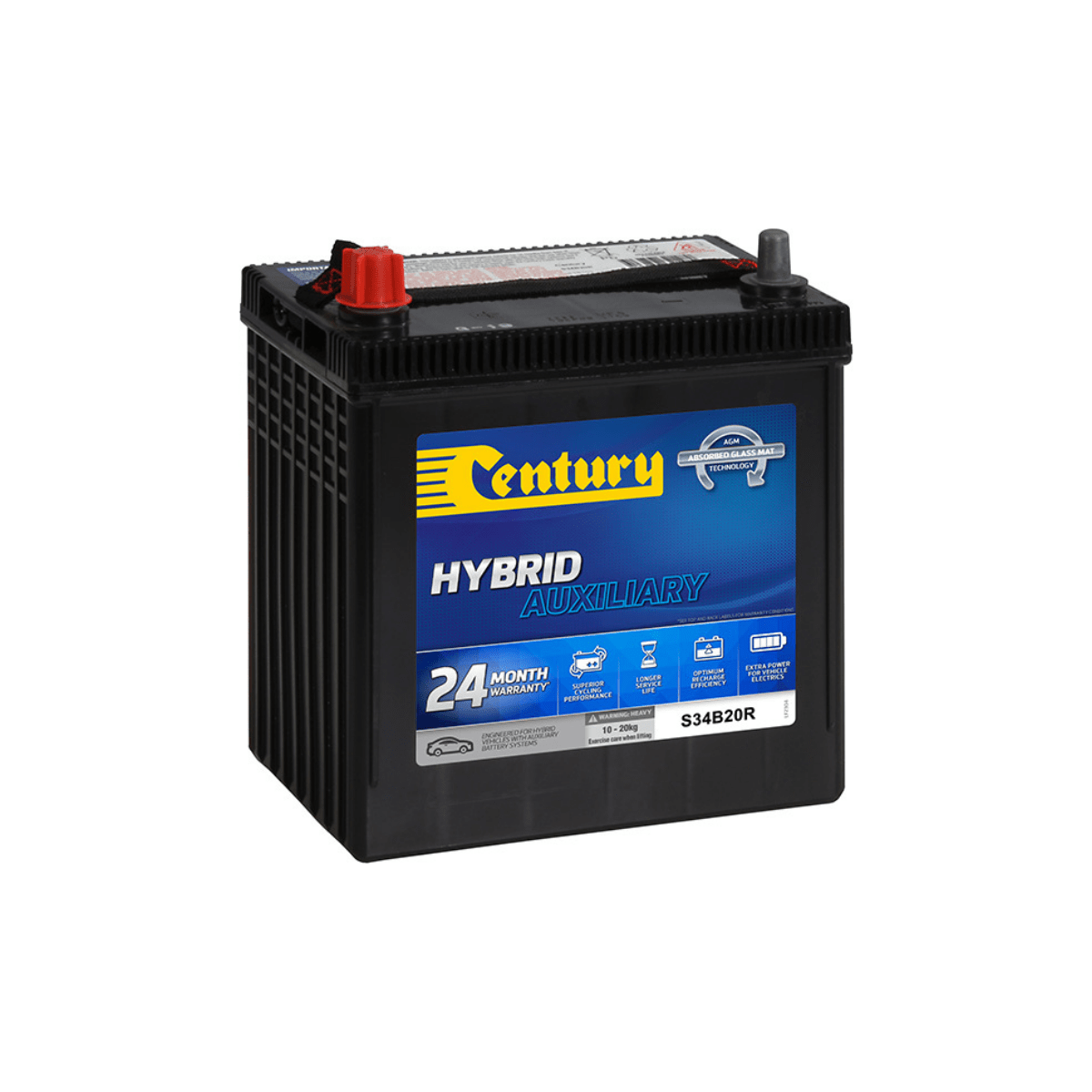 Century Hybrid Auxiliary Battery S34B20R Battery Central Brisbane