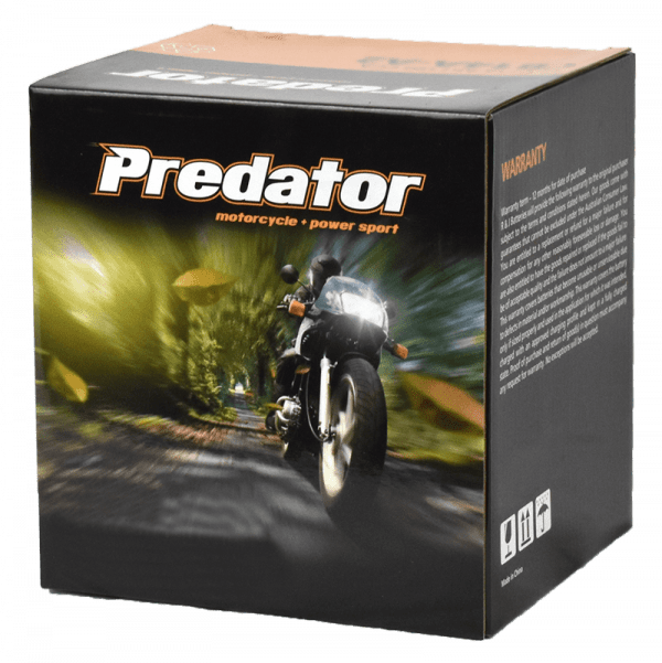 Predator Heavy Duty Motorcycle Battery YIX30L-PW (ETX30LA)