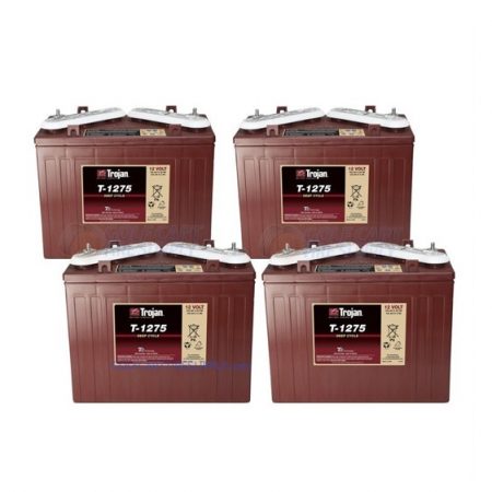 Trojan T1275 Set of 4. 48V Golf Cart Batteries