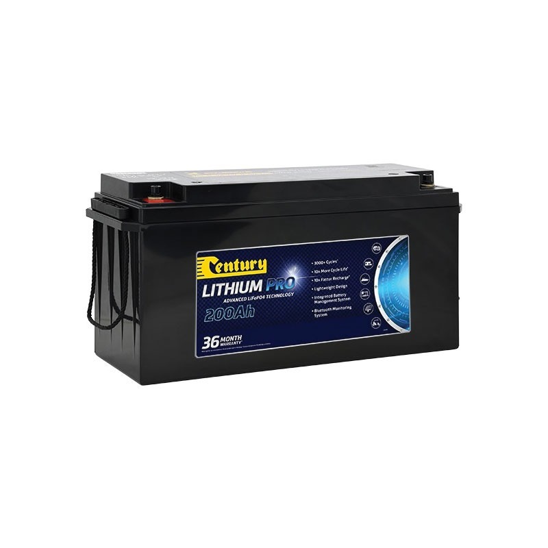 Century Deep Cycle Lithium Battery 100Ah C12200XLi Battery Central