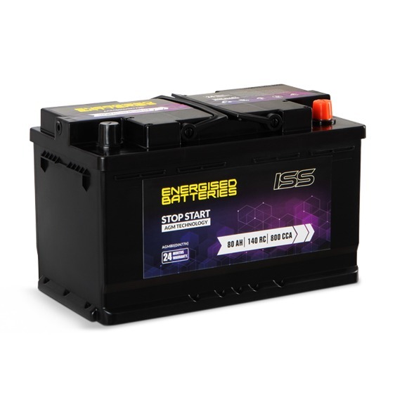 Energised AGM Battery AGM80 (DIN77H) - Battery Central Brisbane