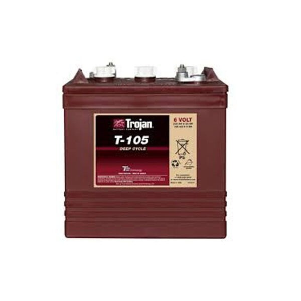 Trojan T105 6V Deep Cycle Wet Battery