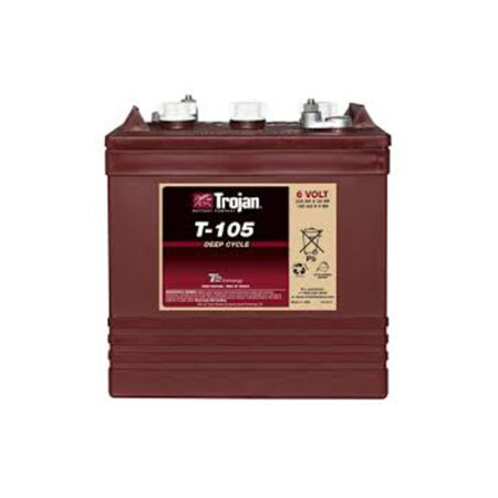 Trojan T105 6V Deep Cycle Wet Battery