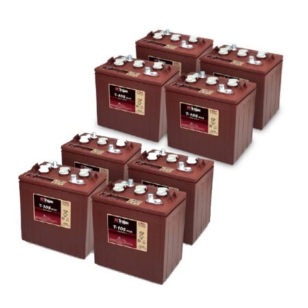 Trojan T105 Set of 8 48V Golf Cart Batteries