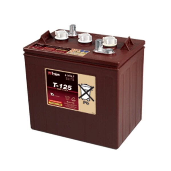 Trojan T125 6V Deep Cycle Wet Battery