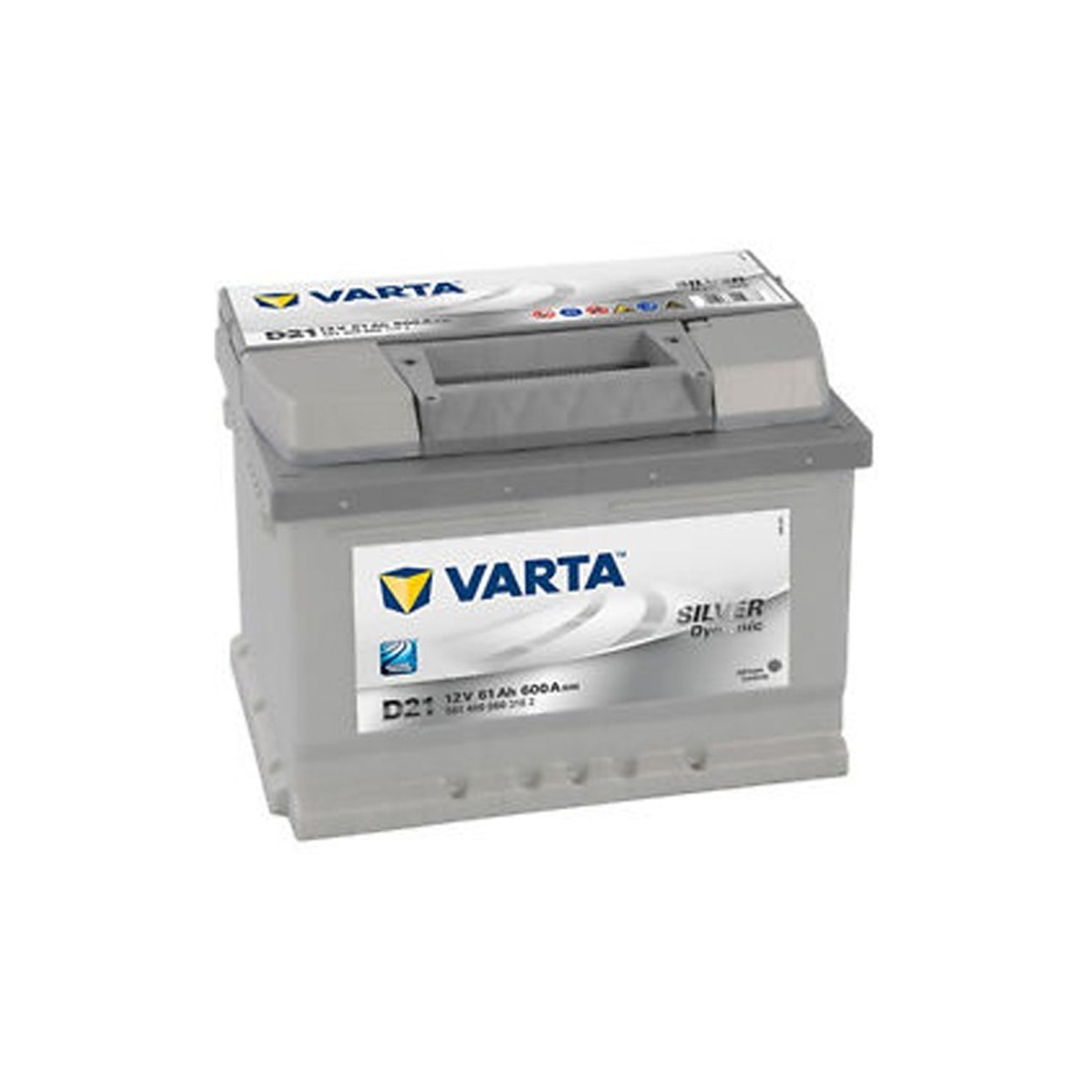 Varta D21 Silver Dynamic MF Car Battery (DIN55)