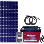 SolarKits 415W Off Grid Solar Kit. MPPT. 2 x 12V 105Ah AGM Batteries