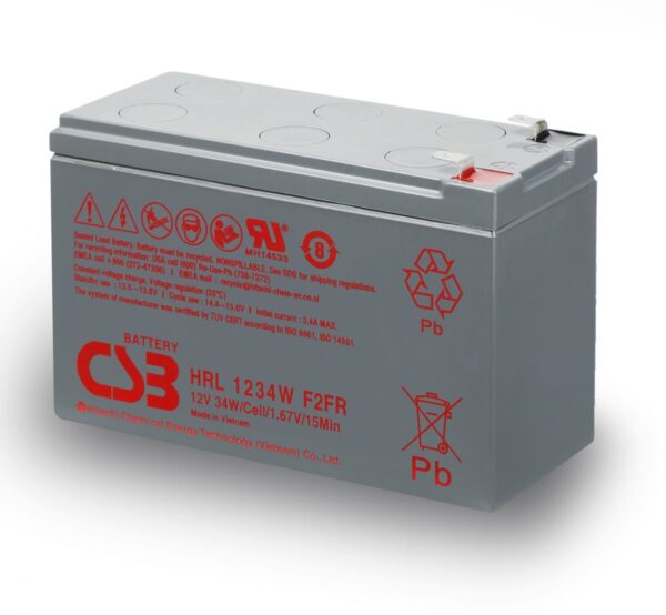 CSB 12V 9Ah F2 HRL1234FR Battery