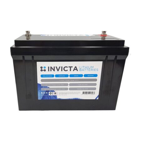 Invicta Lithium Deep Cycle Battery 12V 125Ah BLUETOOTH SNL12V125BT