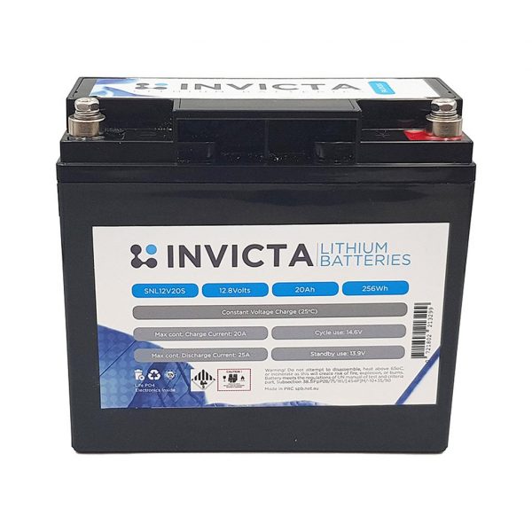 Invicta Lithium Deep cycle Battery 12V 20Ah SNL12V20BT
