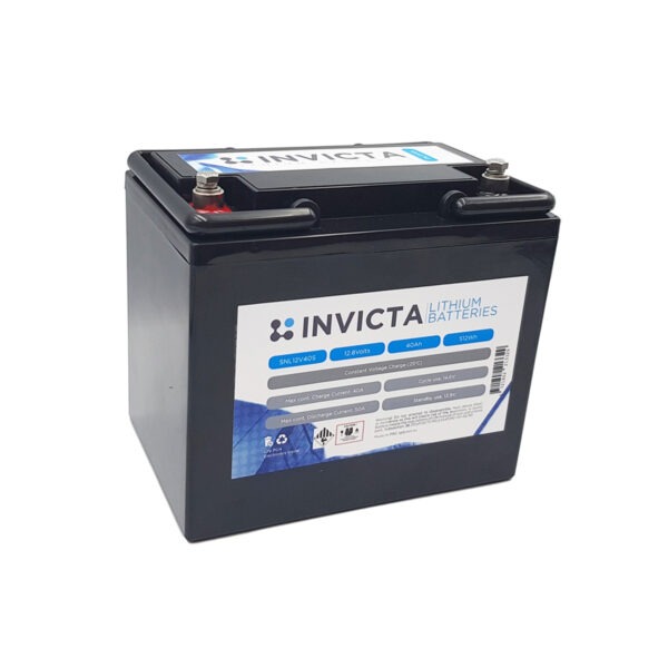 Invicta Lithium Deep Cycle Battery 12V 40Ah SNL12V40BT