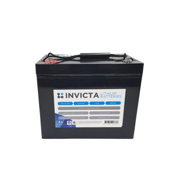 Invicta Lithium Deep Cycle Battery 12V 75Ah SNL12V75S