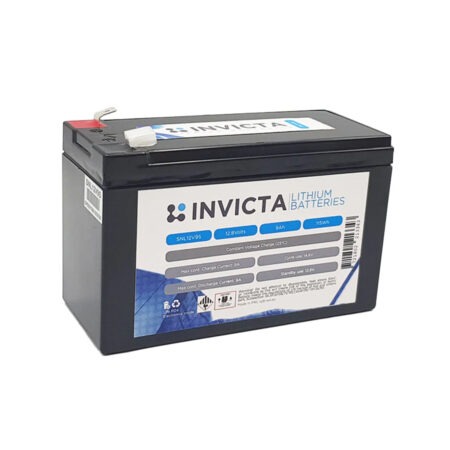 Invicta Lithium 12V 9Ah SNL12V9S Angle