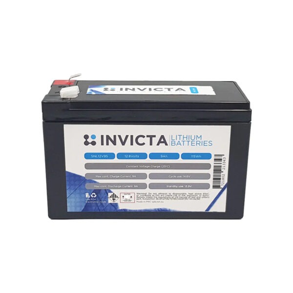 Invicta Lithium 12V 9Ah SNL12V9S Front