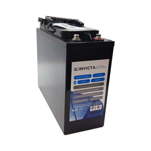 Invicta Lithium Deep Cycle Battery 12V 50Ah SNLFT12V50BT - Image 2