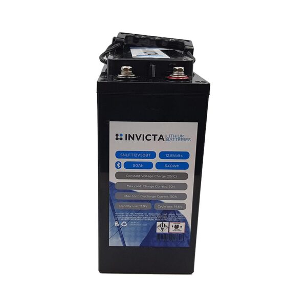 Invicta Lithium Deep Cycle Battery 12V 50Ah SNLFT12V50BT