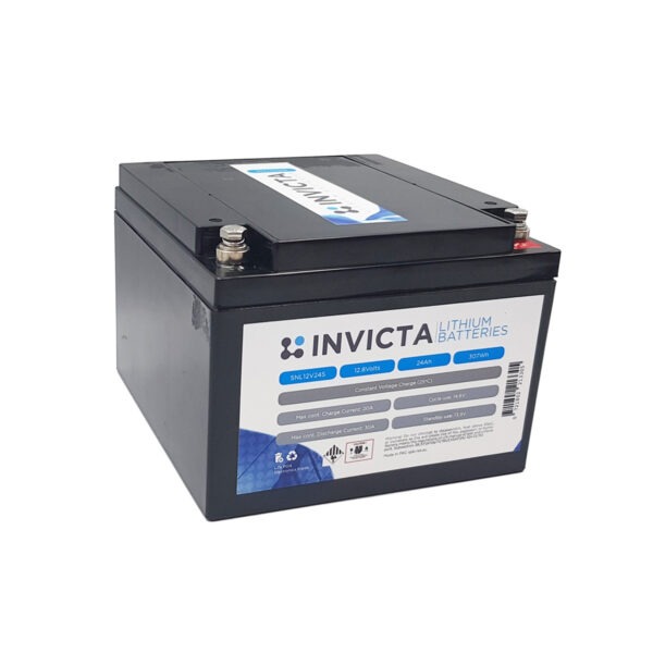 Invicta Lithium Deep Cycle Battery 12V 24Ah SNL12V24S