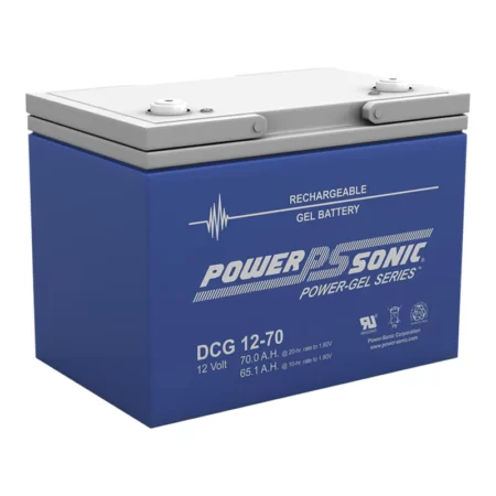 Power-Sonic Deep Cycle Gel Battery 12V 70Ah DCG1270