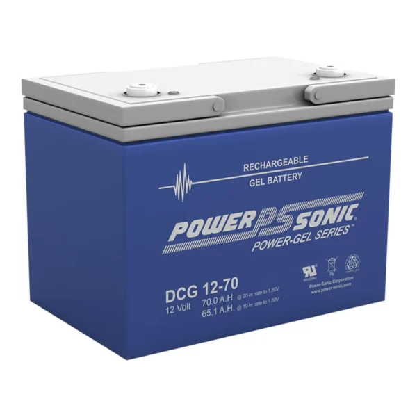 Power-Sonic Deep Cycle Gel Battery 12V 70Ah DCG1270
