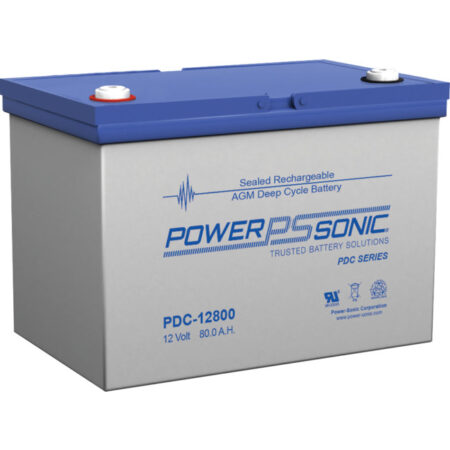Power-Sonic Deep Cycle AGM Battery 12V 80Ah  PDC12800
