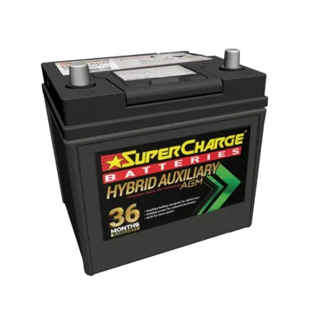SuperCharge Hybrid Auxiliary Car Battery D23R-AGM (S55D23R AGM)