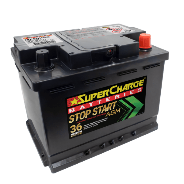SuperCharge AGM Start Stop Car Battery MF55HSS (DIN55H)