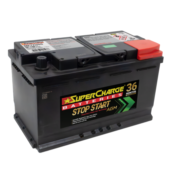 SuperChargeAGMStartStopCarBatteryMF77HSS(DIN77H)