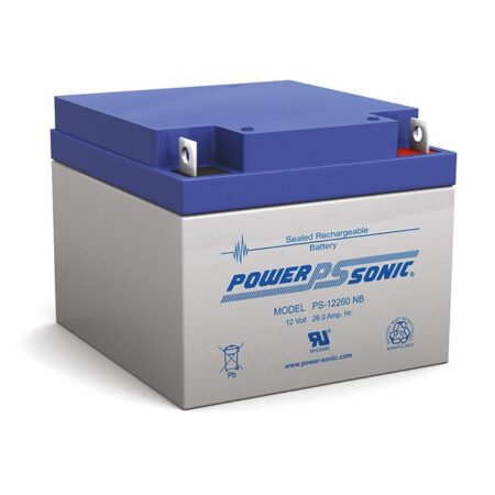 Power-Sonic PS12260 General Purpose AGM Battery 12V 26Ah