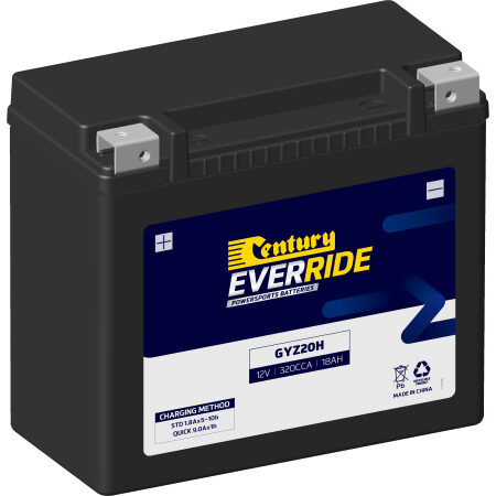 Century Motorcycle Heavy Duty AGM Battery GYZ20H