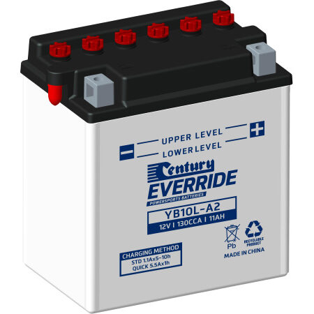 Century Motorcycle Conventional Battery YB10L-A2