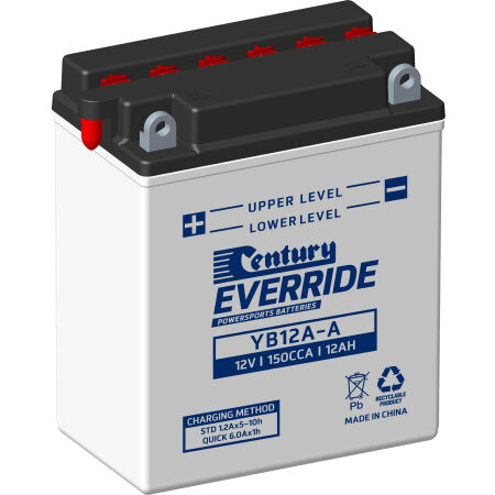 Century Motorcycle Conventional Battery YB12A-A