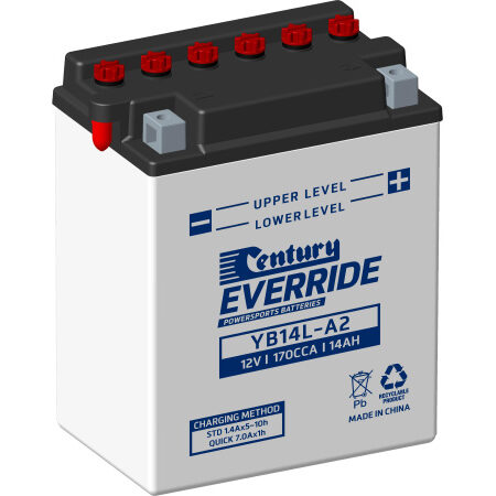 Century Motorcycle Conventional Battery YB14L-A2