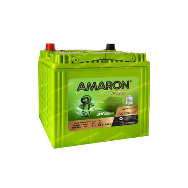 Amaron Pro Series MF Automotive Battery 50B19L (NS40L)