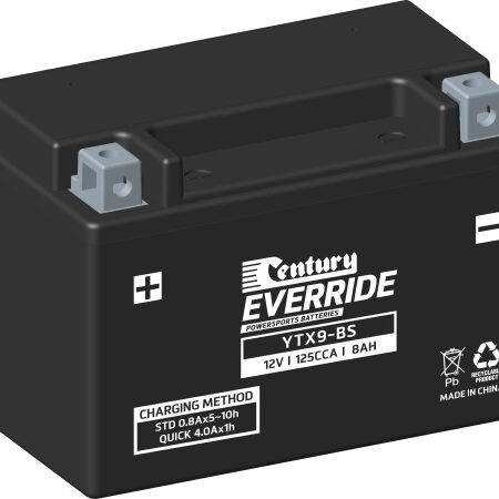 Century Motorcycle Maintenance Free AGM Battery YTX9-BS