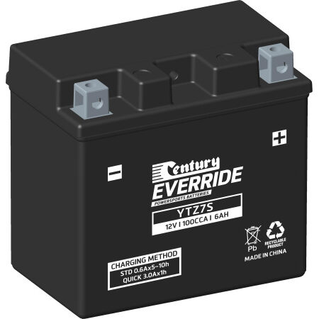 Century Motorcycle Hi Performance AGM Battery YTZ7S