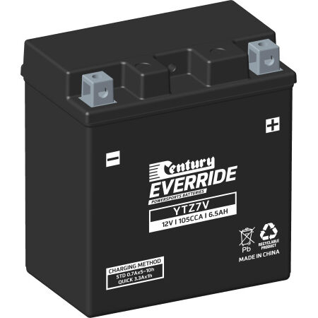 Century Motorcycle Hi Performance AGM Battery YTZ7V
