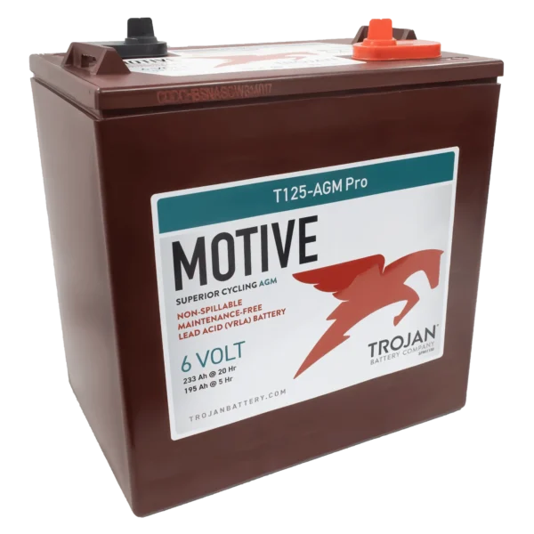 Trojan T125 AGM PRO 6V Golf Cart Battery