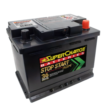 SuperCharge AGM Start Stop Car Battery MF55HSS (DIN55H)