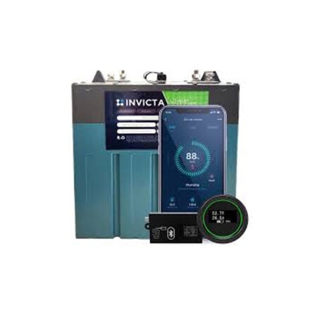 Club Car Golf Cart 48V 90Ah Bluetooth Invicta Lithium Battery and Charger Kit