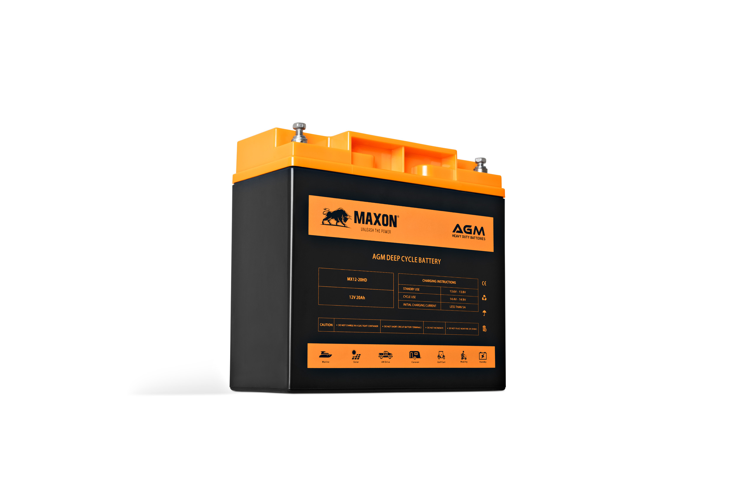 Maxon AGM Heavy Duty Battery MX12-20HD