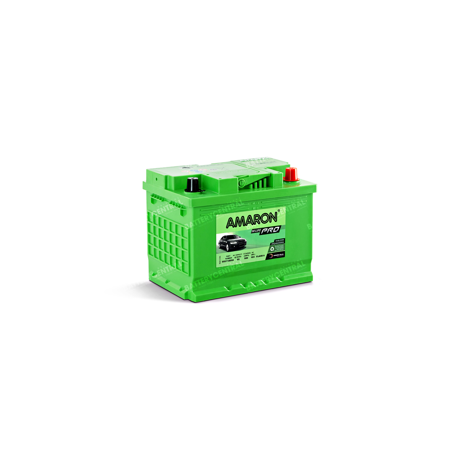 Amaron Pro Series MF Automotive Battery Din55H