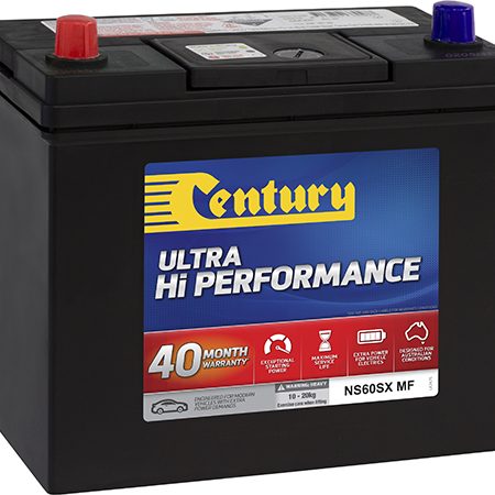 Century Ultra Hi Performance Car Battery NS60SX MF