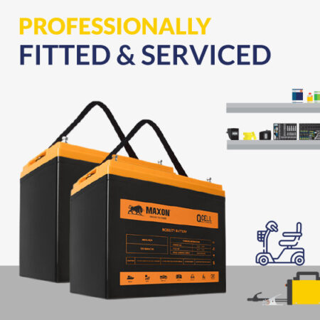 Maxon QCELL Mobility 2 x 80Ah Batteries with Fitting Package MEVG-M24X2F