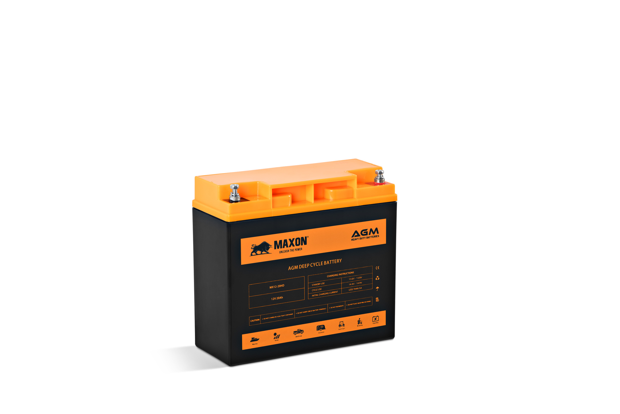 Maxon AGM Heavy Duty Battery MX12-20HD - Image 2